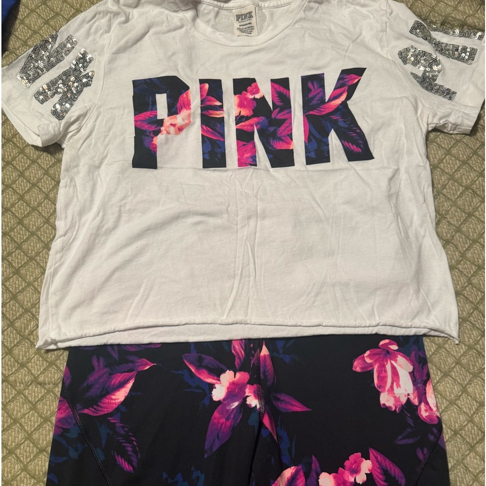 Pink legging set